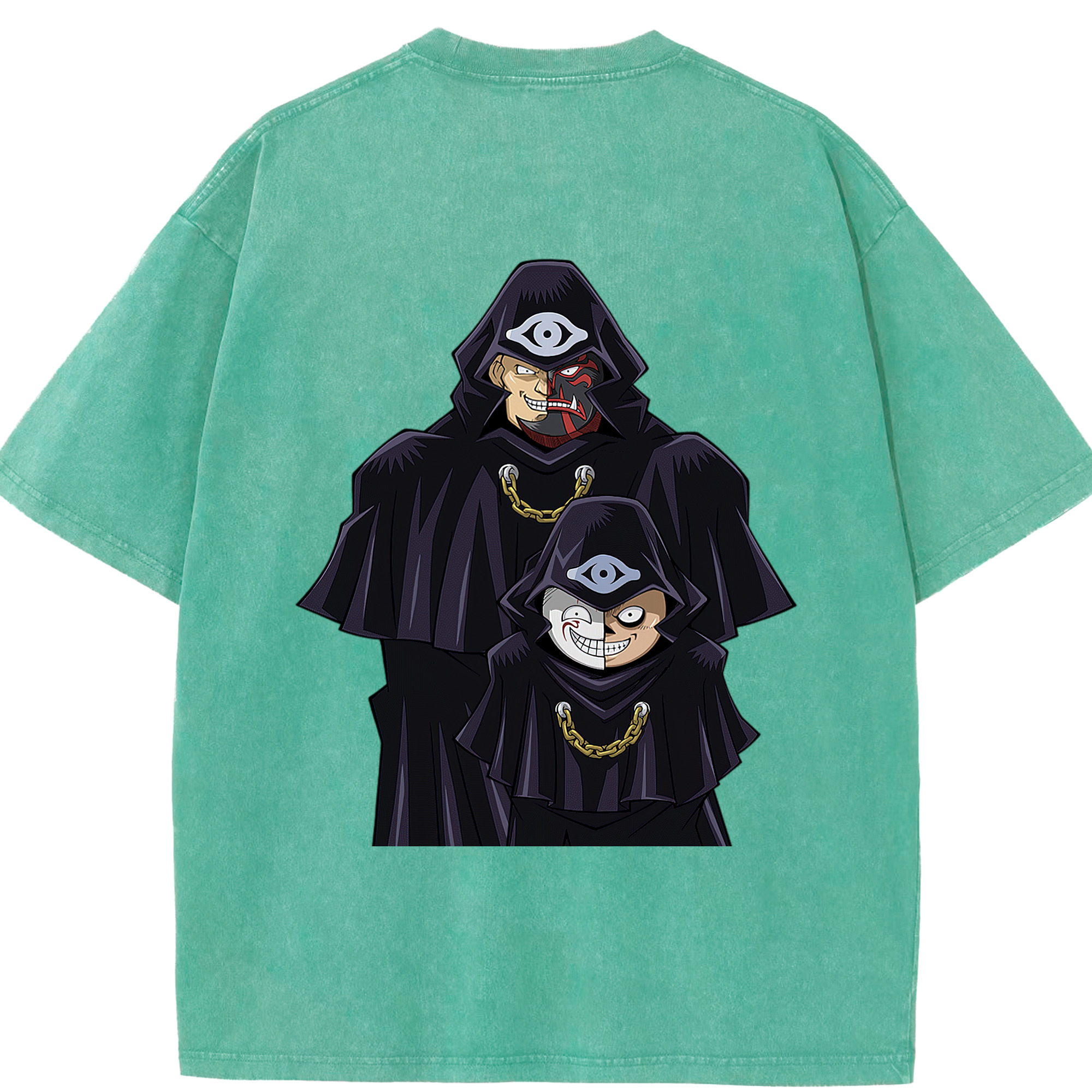 （画像用） 遊☆戯☆王 Yu-Gi-Oh! 綿100% ヴィンテージ風 半袖Tシャツ（背面プリント）